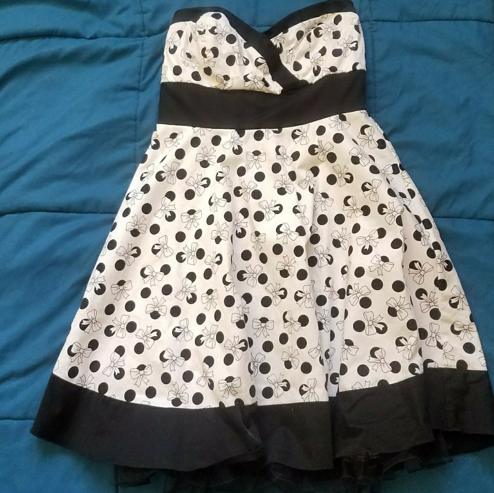 Torrid Black & White Dot Pin-Up Dress
